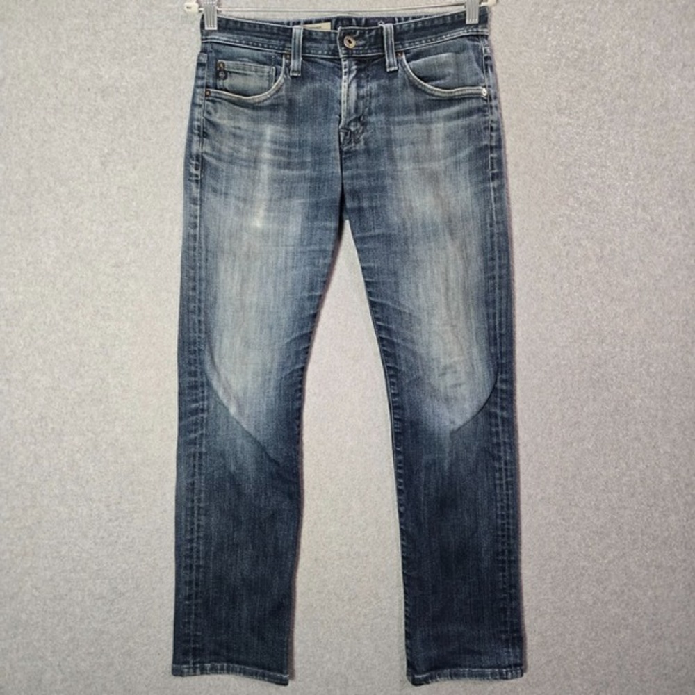Adriano Goldschmied Men Jeans 29x34 Blue Denim The Matchbox Slim Straight USA